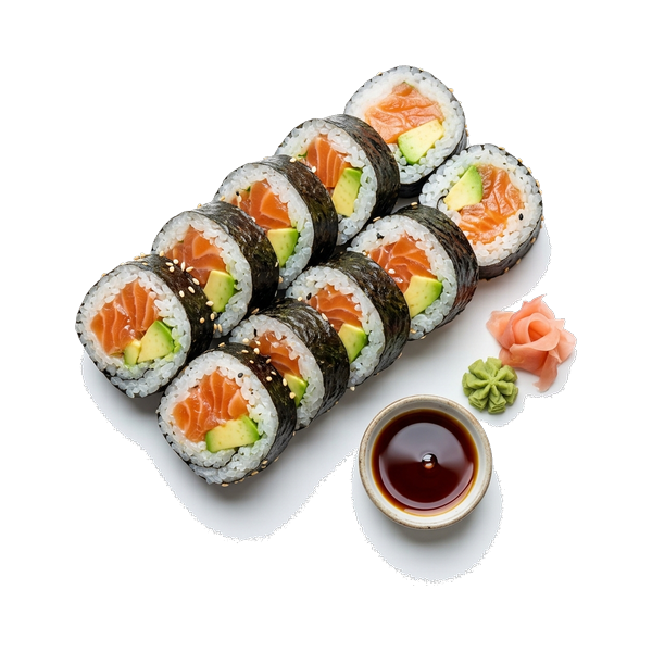 Salmon with Avocado Norimaki